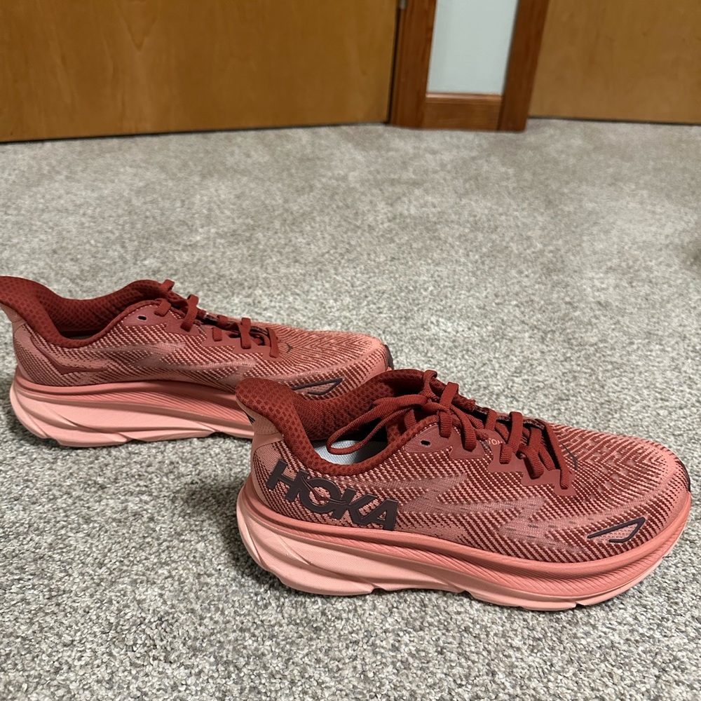 Hoka Women's Coral/Pink Road Running Shoes